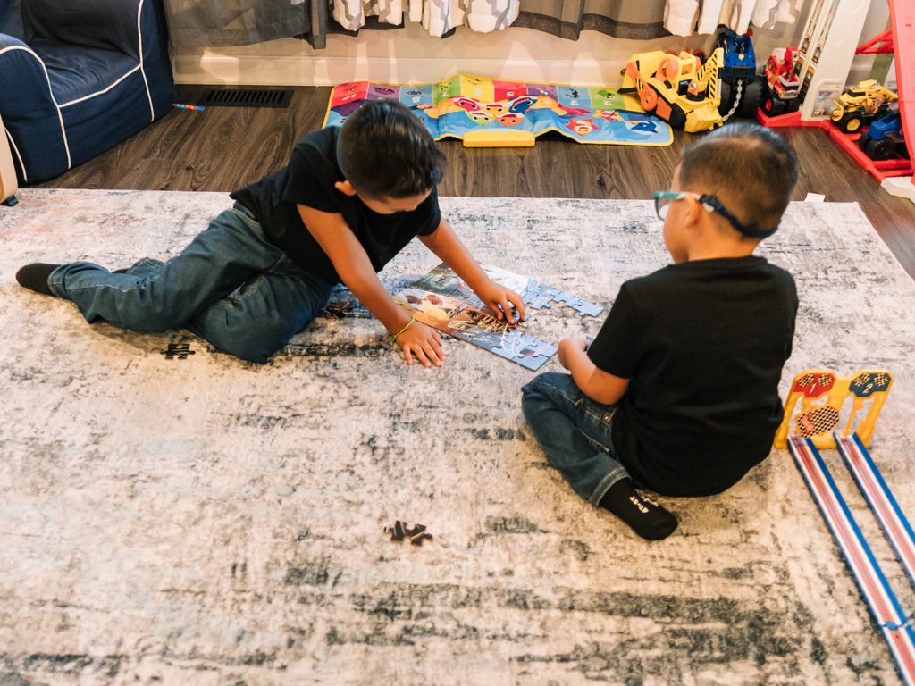 In-home family photography Buffalo focusing on connection not cleanliness