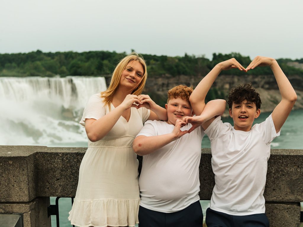 grand island siblings enjoying tie together